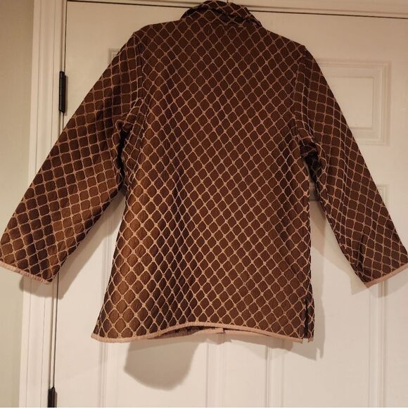 Katie Todd brown and tan button up jacket M - Picture 5 of 5